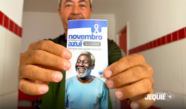Prefeitura de Jequié promove ações de cuidado com a saúde do homem e prevenção do câncer no Novembro Azul